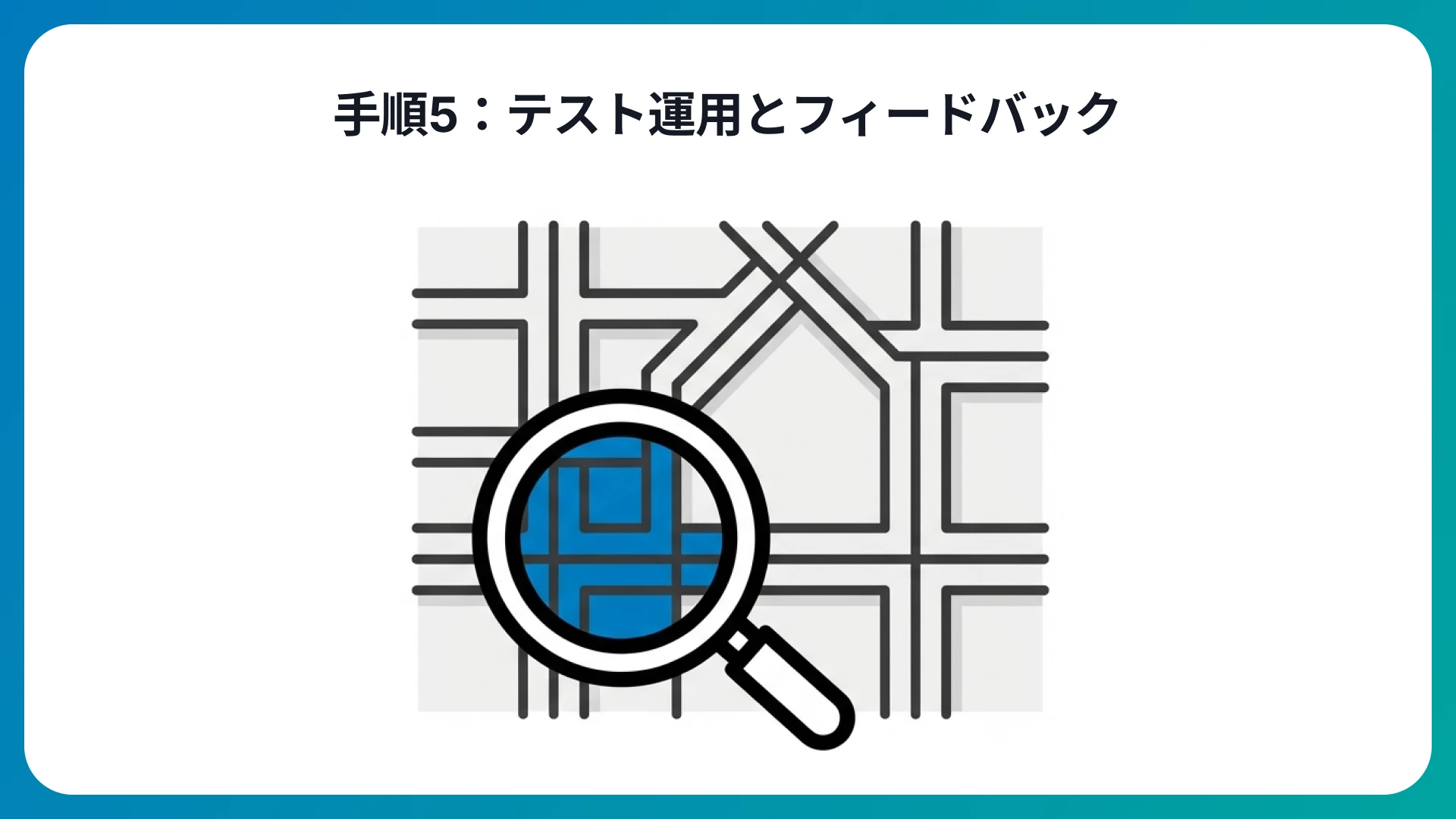 テスト運用とフィードバック収集